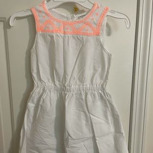 Girls Carter White Sleeveless Dress Size 5T